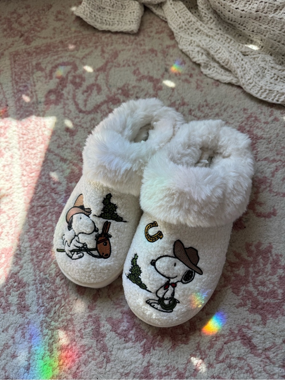 AE cowboy snoopy slippers NWOT